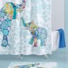 Ozscape Designs Blue Elephant Shower Curtain