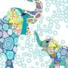 Ozscape Designs Blue Elephant Bath Mat Close-Up