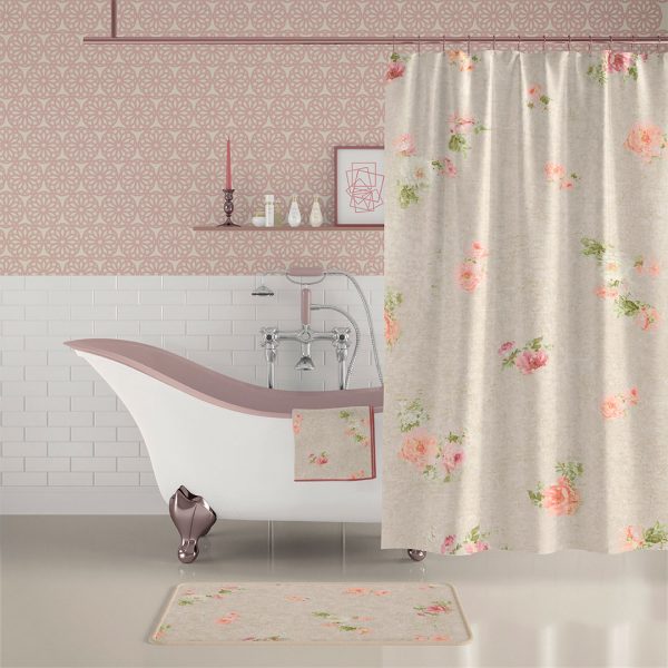 Elegant Bathroom Decor with Mold & Mildew Resistant Fabric