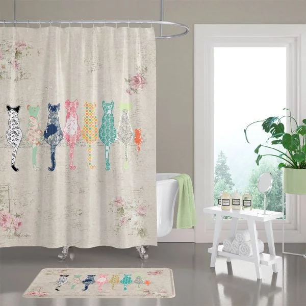 https://www.ozscapedesigns.com/wp-content/uploads/2023/02/cat-shower-curtain-with-beige-and-pink-blurred-rose-floral-2-600x600.jpg.webp