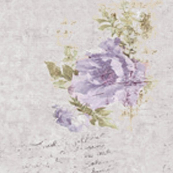 lavender rose shower curtain detail