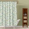 Nature-Inspired Green Shower Curtain with Standard Size