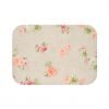 Add a floral to your bathroom with this apricot & pink bath mat