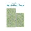 Complete Leafy Green Watercolor Floral Bath and Hand Towel Set by Ozscape Designs