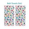 Complete Colorful Polka Dot Pattern Bath Towel Set for Kids by Ozscape Designs