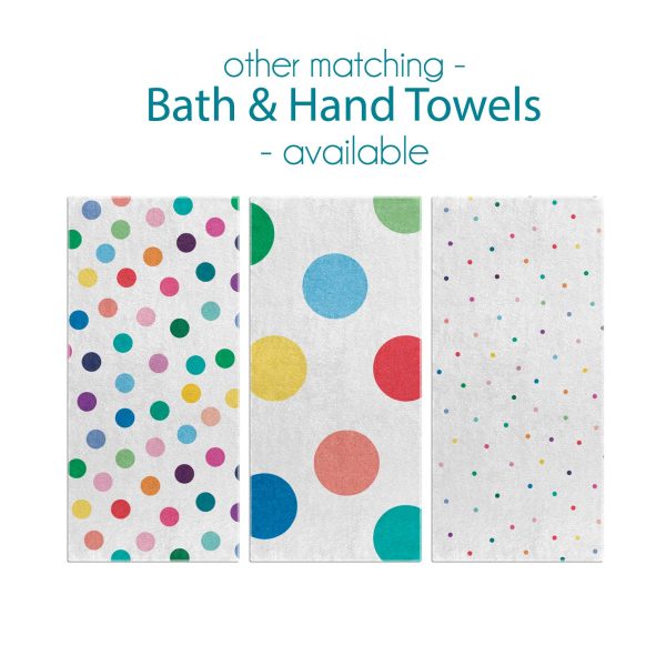 Assortment of Polka Dot Bath Towel Patterns for Kids by Ozscape Designs