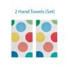 Coordinated Colorful Polka Dot Pattern Hand Towel Set for Kids by Ozscape Designs