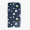 Textured Polka Dot Bath Towel in Navy, Blue, and Green for Kids by Ozscape Designs