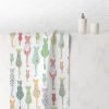 Floral Cats Printed Hand Towel by Ozscape Designs