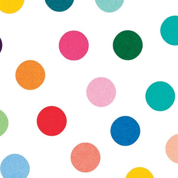 Close-Up of Vibrant Polka Dot Pattern on Bath Towel by Ozscape Designs