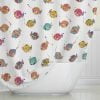 Kids Shower Curtain For Toddlers With Colorful Fat Fish