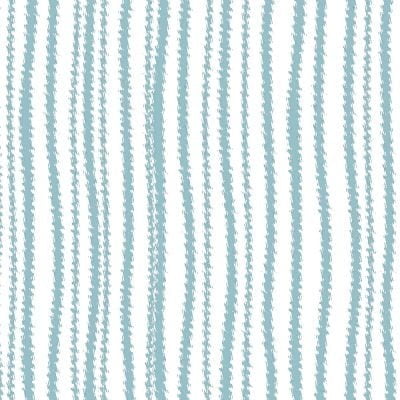 Wavy aqua eggshell Blue Striped Shower Curtain Fabric Print